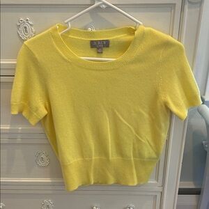 J. Crew Women's Bright Yellow Short Sleeve Tee